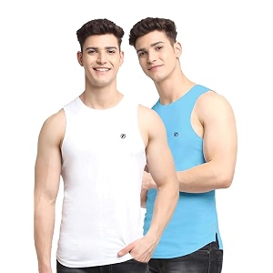 men39s pack of 2 innerwear solid round neck sleeveless side cut vest sando for boy39s - regular fit