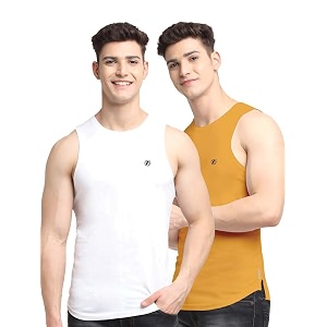 men39s pack of 2 innerwear solid round neck sleeveless side cut vest sando for boy39s - regular fit