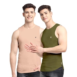 men39s pack of 2 innerwear solid round neck sleeveless side cut vest sando for boy39s - regular fit