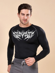 FRISKERS Solid Men Round Neck Black T-Shirt
