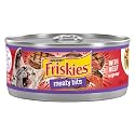 Friskies Purina Meaty Bits Wet Cat Food in Gravy, Beef, (24) 5.5 oz Cans