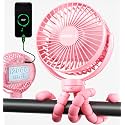 FRIZCOL 12000mAh Portable Stroller Fan 65Hours As Power Bank Baby Clip Fan