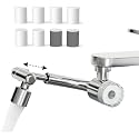 Frizzlife Water Filter for Sink Faucet Extender with Extension, NSF/ANSI 372, 9pcs Filters Reduce 99% Chlorine, 1080° Rotating Brass Tap Filter, 3 Modes Attachment for kitchen/Bathroom, FF1080-EX