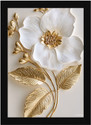 FRIZZY ARTS Golden Petal Grace Digital Reprint