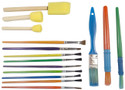 FRKB 15pc Bristle Brushes & Foam Brushes Painting