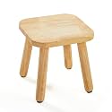 Frogprin Solid Wooden Step Stool for Kids Adults, Short Chair Toddlers Plant Stool, Kids Stool Perfect Matched Sensory Table, Multi-Purpose Sitting for Kitchen Playroom Bathroom Bedroom (1 Pack)