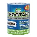 FrogTape ProGrade Blue Painter's Tape with PAINTBLOCK, 1.5" Wide, 4 Rolls