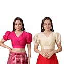 Frolic Rolic Premium Silk V-Neck Blouse Readymade