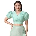 Frolic Rolic Premium Silk V-Neck Blouse Readymade