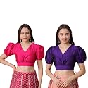 Frolic Rolic Premium Silk V-Neck Blouse Readymade
