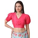 Frolic Rolic Premium Silk V-Neck Blouse Readymade
