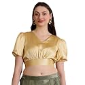 Frolic Rolic Premium Silk V-Neck Blouse Readymade