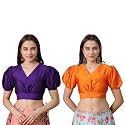 Frolic Rolic Premium Silk V-Neck Blouse Readymade