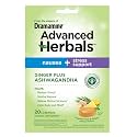 From the Makers of Dramamine, Advanced Herbals Ginger &amp; Ashwagandha Lozenges, for Nausea Relief &amp; Stress Support, Tropical Fruit and Ginger Flavor, 20 Count