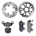 Front & Rear Disc Brake Plate & Brake disc Pad Compatible with Ola S1 & S1 Pro, Silver (FRONT & REAR DISC PLATE & DISC PAD OLA)