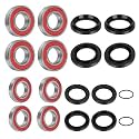 Front &amp; Rear Wheel Bearings Seals for Yamaha Rhino 450 Rhino 660 Rhino 700 2005-2013, OEM# 93106-42800-00 93106-38800-00 93106-38047-00