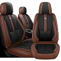 Front Car Seat Covers for Chevrolet Chevy Camaro 2016-2024,Black&amp;Brown