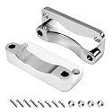 Front Fender Riser 20mm Relocates Spacer Kit Fit 1993-2013 Harley Touring FLHR FLHT FLHTCU FLHTK FLHX FLTR 21 Inch Tire Wheel Fender Risers Lift Brackets