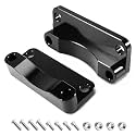 Front Fender Risers 20mm Relocator Spacer Fender Bracket Lift Mount Kit Fit Harley 1993-2013 Touring Model 21" Wheel Models 3 inch Hole Center Black