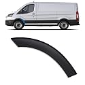 Front Left Door Fender Flare Molding Trim Wheel Arch Molding Compatible with 2015-2023 Ford Transit 150 250 350 350HD Rear Part
