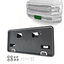 Front License Plate Bracket Frame Holder Mounting Panel Mount Snap in for Ford F-150 F150 Lariat Tremor 5.0L Flex V8 Motor 2024 2025 W/O Immersion Heater (2024+ 5.0 Flex)