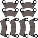 Front and Rear Brake Pads for Polaris Ranger 500 570 700 800 900 RZR 800 900 XP Ranger 700 XP 800 XP 900 XP Crew Diesel EFI EV Sportsman 2008-2020