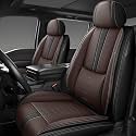 Front Seat Covers for Toyota Tacoma 1995-2024,Leather Car Seat Cover,Soft Interior Accessories Seat Cushion Cover,Waterproof Automobile Seat Protectors for Tacoma(Black Coffee,Standard)