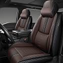 Front Seat Covers for Toyota Tacoma 1995-2024,Leather Car Seat Cover,Soft Interior Accessories Seat Cushion Cover,Waterproof Automobile Seat Protectors for Tacoma(Black Coffee,Deluxe)