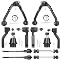 Front Upper Control Arms Suspension Kit Ball Joints Fit for Chevrolet Silverado Sierra Suburban 1500 Tahoe, Fit for GMC Yukon, Fit for Cadillac Escalade 2000-2006 - 12pc Set