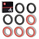 Front Wheel Bearing Seal Kits Compatible with Yamaha Wolverine Big Bear Grizzly Kodiak 350 400 450 Rhino 450 660 700