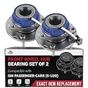 Front Wheel Bearing and Hub Assembly Set of 2 - Compatible with Buick, Cadillac, Chevrolet &amp; More - Century, Lacrosse, Lesabre, Lucerne, Park Avenue, Regal - Rear Wheel Bearing - Replaces 513121