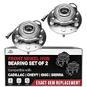 Front Wheel Bearing and Hub Assembly Set of 2 - Compatible with Cadillac, Chevrolet, GMC - Escalade, Escalade ESV, XTS, Silverado 1500, Silverado 1500 LD, Suburban - Rear Wheel Bearing - 2013-2020