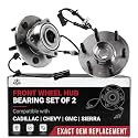 Front Wheel Bearing and Hub Assembly Set of 2 - Compatible with Cadillac, Chevrolet, GMC - Escalade, Escalade ESV, Escalade EXT, Avalanche 1500, Express 1500, Express 2500 - Replaces 515036, ‚Äé51503
