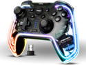 Frontech Fire Pro Wireless 2.4GHz Gaming Controller| Dual Vibration Motors| RGB (GP-0002) USB Gamepad