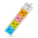 FRONTECH FT-3550 Power Strip with 4 Universal