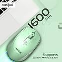 FRONTECH Wireless Mouse MS-0040 | USB 2.0 Interface | 2.4GHz Connectivity | 1600 DPI Resolution | Lightweight Design, Green