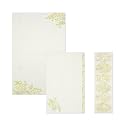Frontia Floral Writting Papers Envelopes Stickers, Mimosa, Stationery Set with Envelopes (12 Paper Sheets + 6 Envelopes + 6 Sheets Stickers) for Writing Letter (6 Packs, Bulk Pack)