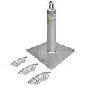 Frontline Fall Protection RO18 Commercial Roof Anchor 18"| OSHA &amp; ANSI Compliant Galvanized Steel Roofing Anchor Point | Metal, Wood or Concrete Application