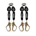 Frontline RPW062R 6' Web Twin Leg SRL with Steel Rebar Hooks | Lightweight &amp; Compact | Durable Housing | Quick-Action Braking | 310 lbs Capacity | Meets ANSI &amp; OSHA Standards | (2 Pack)