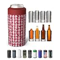 Frost Buddy Universal Can Cooler - Fits 12 &amp; 16 oz (Cherry Gingham)