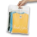 Donyson Frosted Thank You Bags with Handle, 6x9, 100 Pack, for T-Shirts