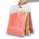 Donyson Frosted Thank You Bags for Hoodies with Handle, 12x15, 50 Pack