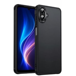 frosty case for samsung galaxy a07 4g 5g f07 4g m07 4g m17e 5g f70e 5g shockproof armor anti-scratch hard pc back soft tpu bumper camera lens protection translucent matte black
