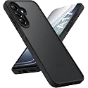 Frosty Case for Samsung Galaxy A17 5G / F17 5G / M17 5G | Shockproof Armor, Anti-Scratch Hard PC Back, Soft TPU Bumper, Camera Lens Protection, Translucent Matte Back Black