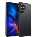 Frosty Case for Samsung Galaxy A57 5G | Shockproof Armor, Anti-Scratch Hard PC Back, Soft TPU Bumper, Camera Lens Protection, Wireless Charging Compatible | Translucent Matte Back Black