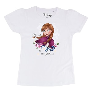 frozen by wear your mind girls t-shirt