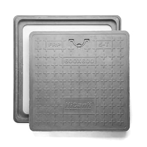 frp manhole cover  chamber cover  capacity - 5 tons  colour - grey 24343634