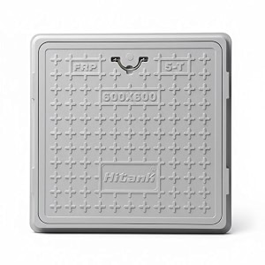 frp manhole cover  chamber cover  capacity - 5 tons  colour - grey  frame size - 24342434 inches - 600600 mm clear opening - 20342034 inches - 510510 mm