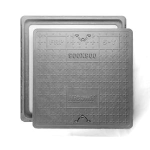 frp manhole cover  chamber cover  capacity - 3 tons  colour - grey 41344134