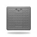 FRP Manhole Cover | Chamber Cover | Capacity - 5 tons | Colour - Grey | (Frame Size - 18"×18" Inches - 450×450 MM) (Clear Opening - 14"×14" Inches - 355×355 MM)